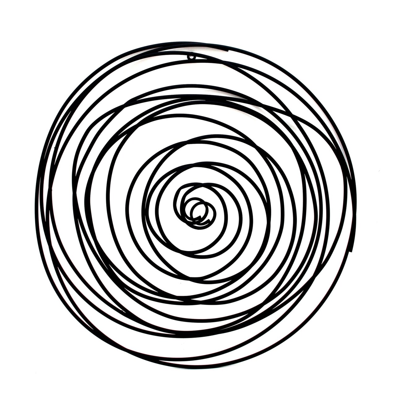 Kingston Living 29.75" Black Abstract Overlapping Circles Wall Decor
